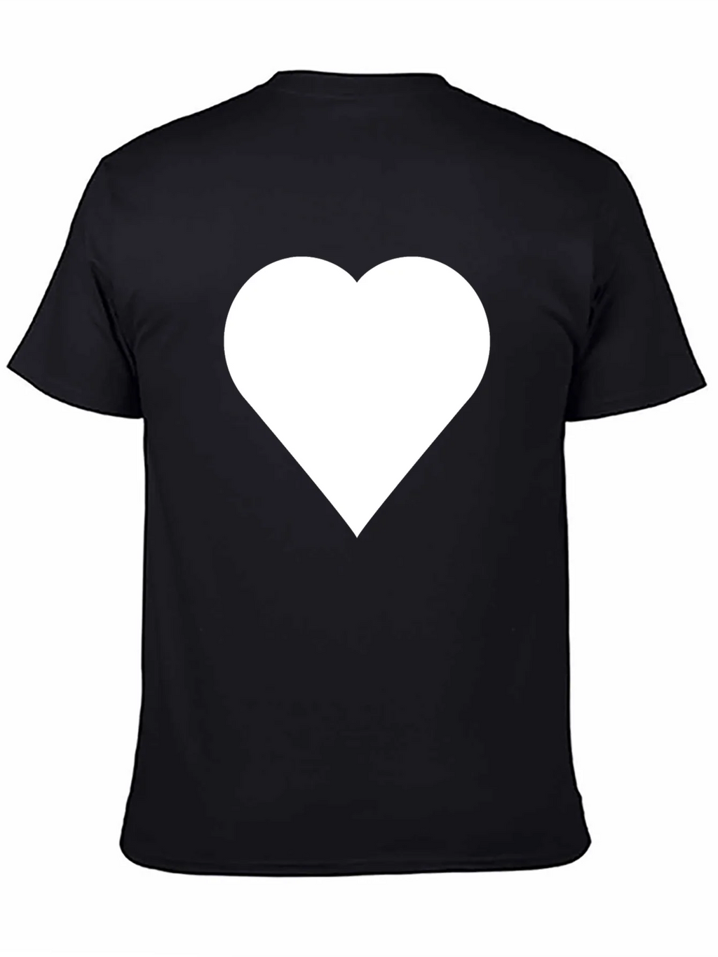Heart Graphic T-Shirt - Black Casual Tee product image 4