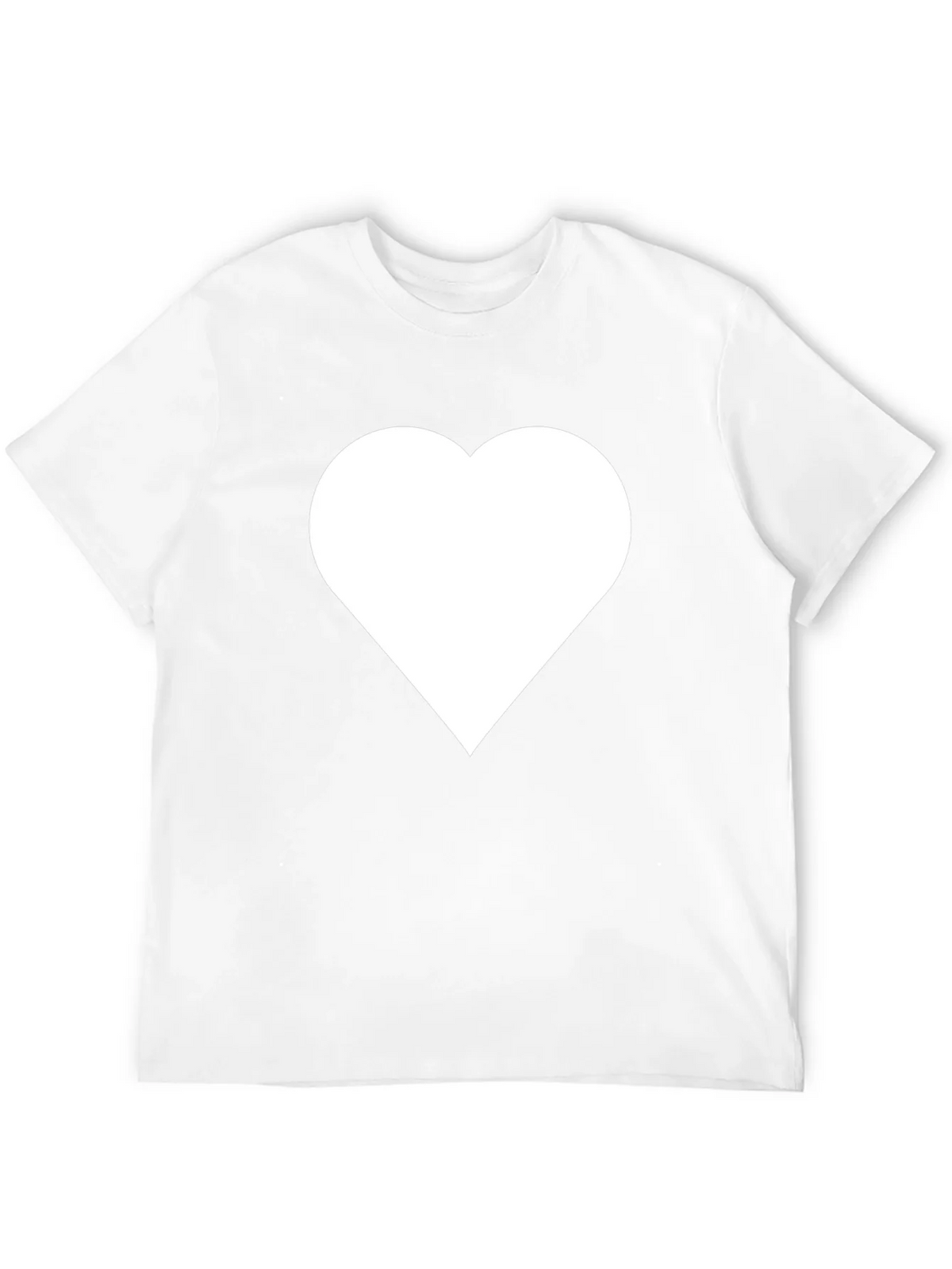 Heart Graphic T-Shirt - Black Casual Tee product image 11