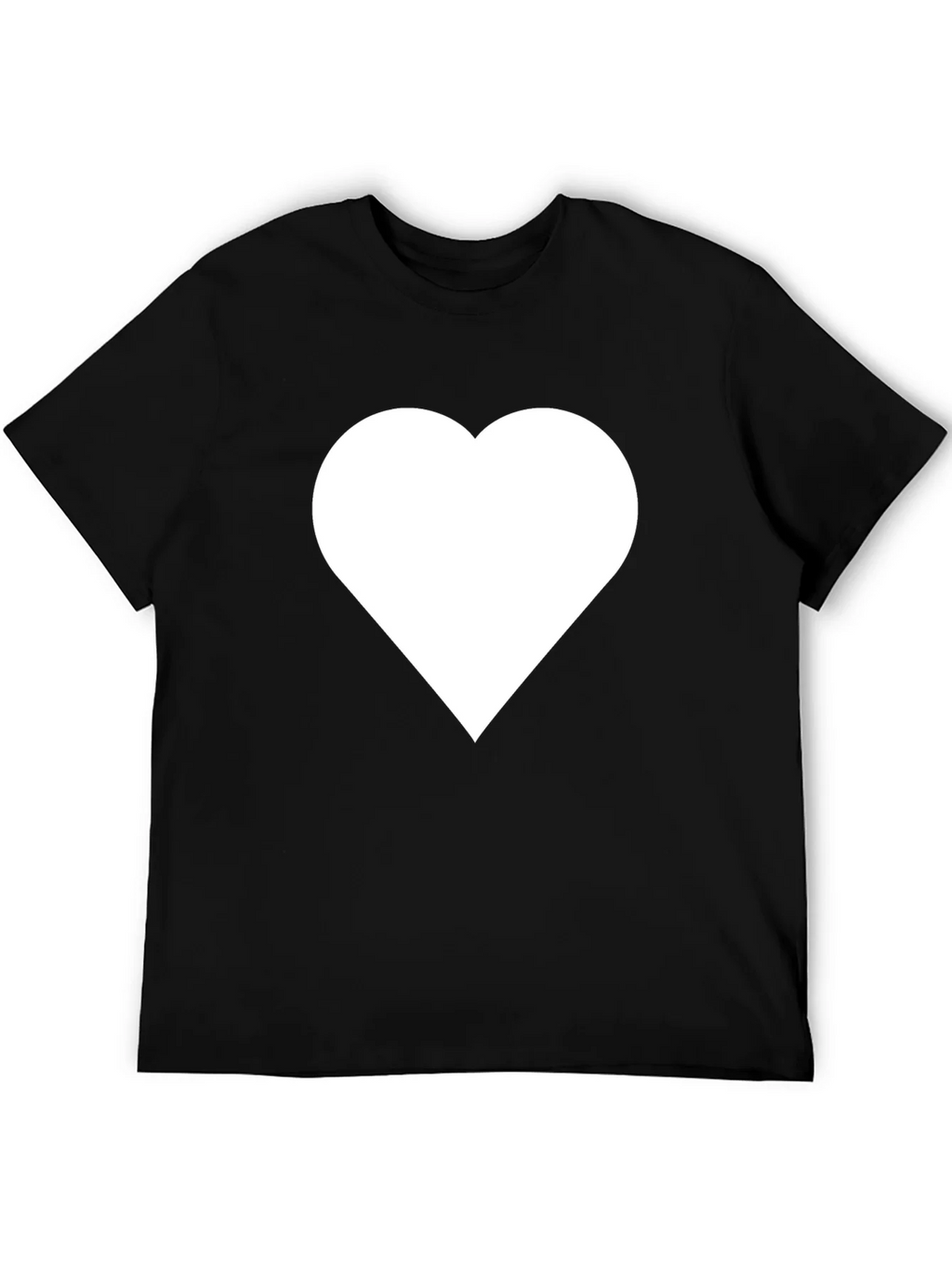 Heart Graphic T-Shirt - Black Casual Tee product image 5