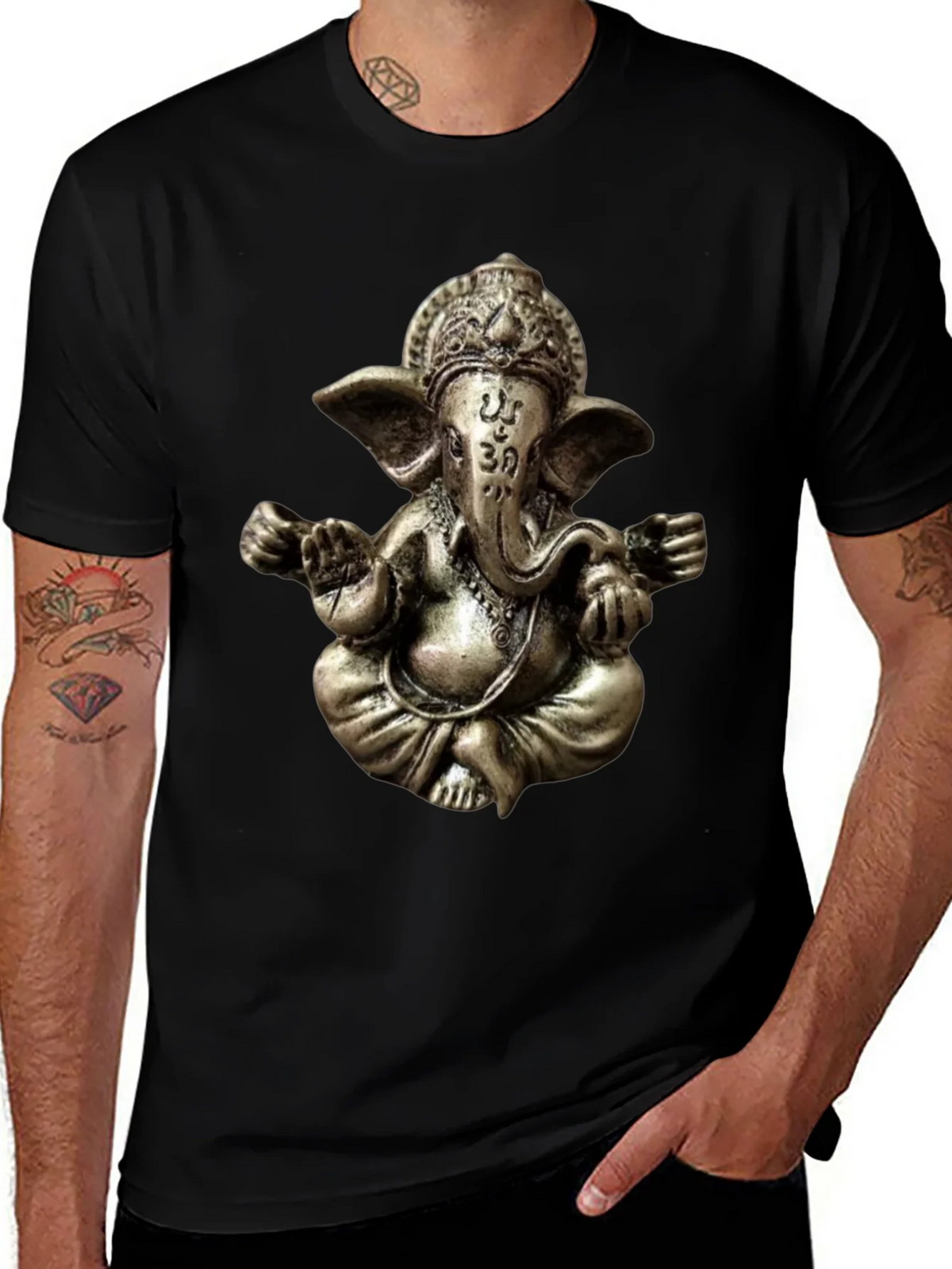 Ganesha Graphic Tee - Spiritual Om Design product image 1