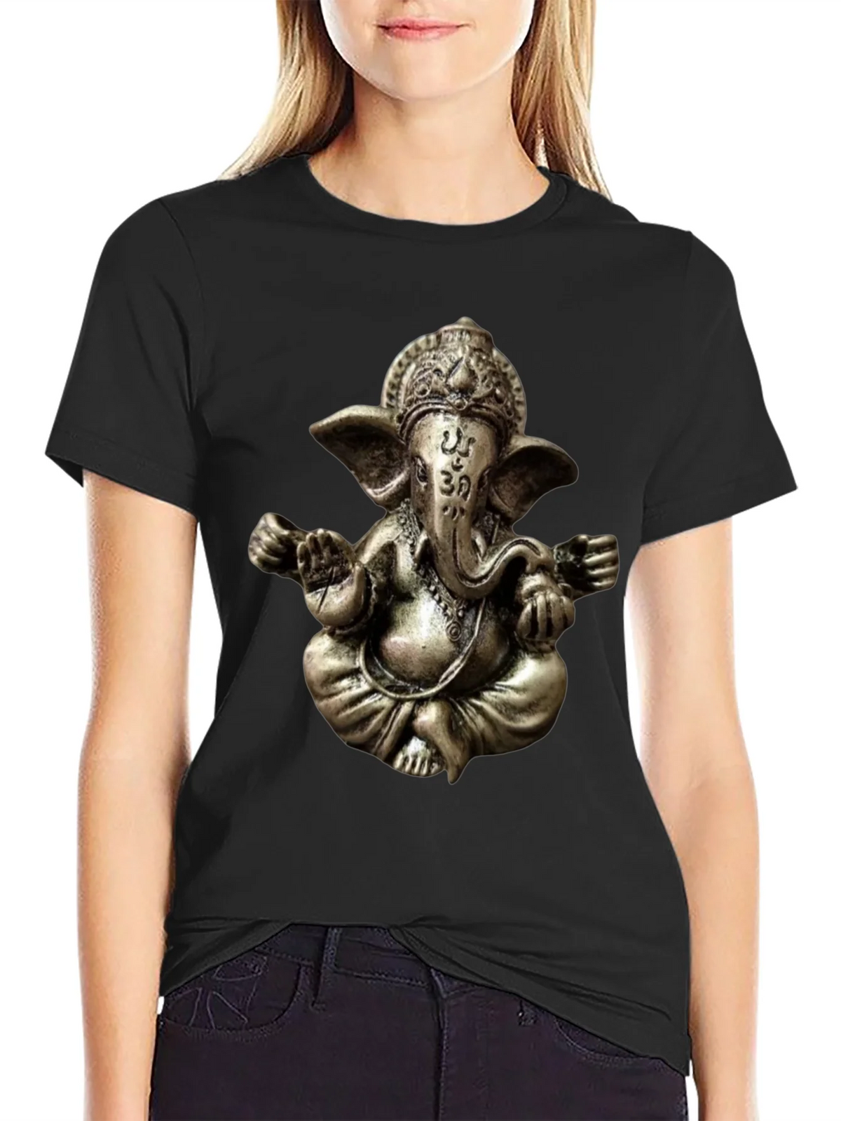 Ganesha Graphic Tee - Spiritual Om Design product image 2