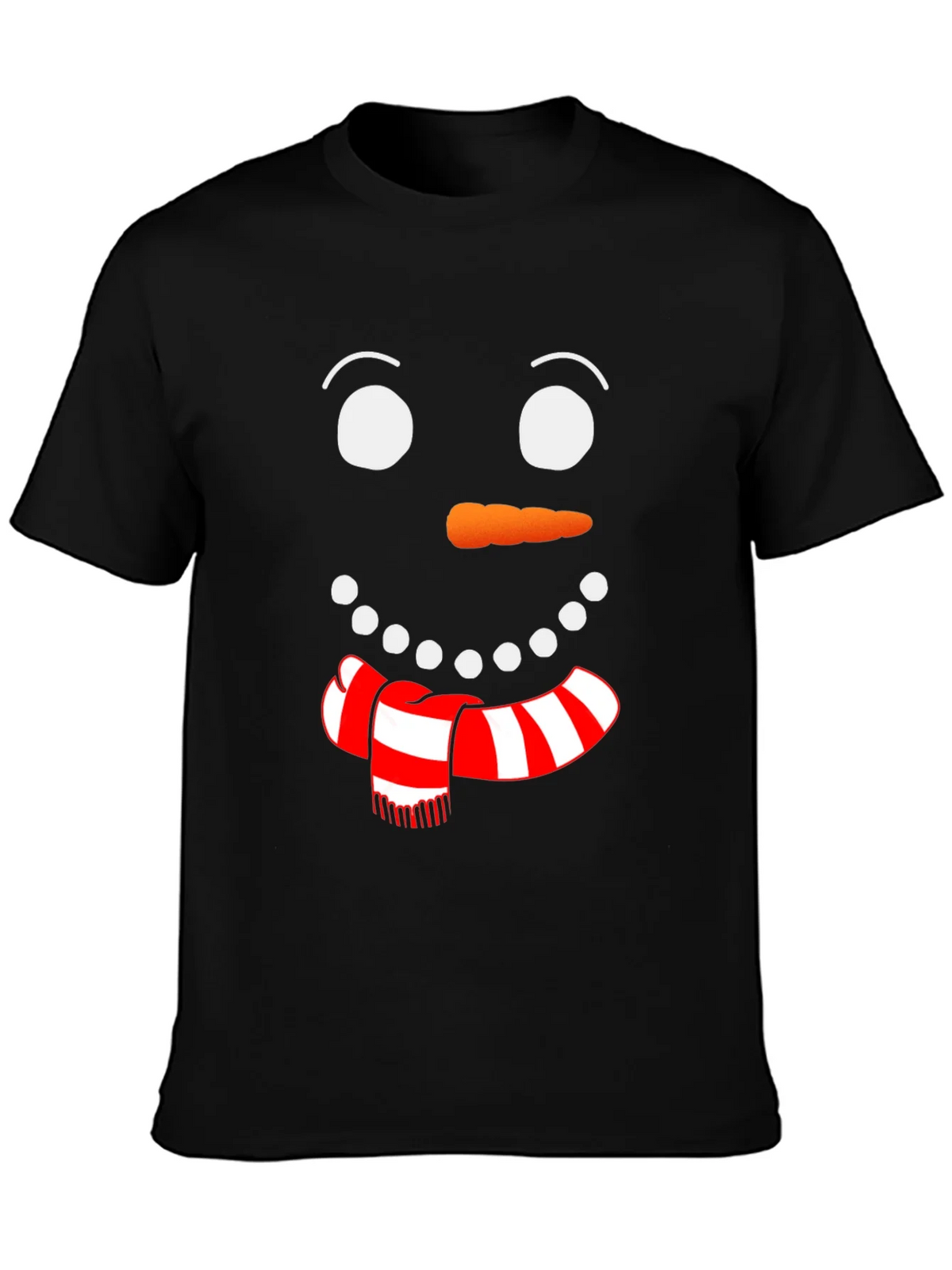Festive Snowman Face Graphic Tee product image 3