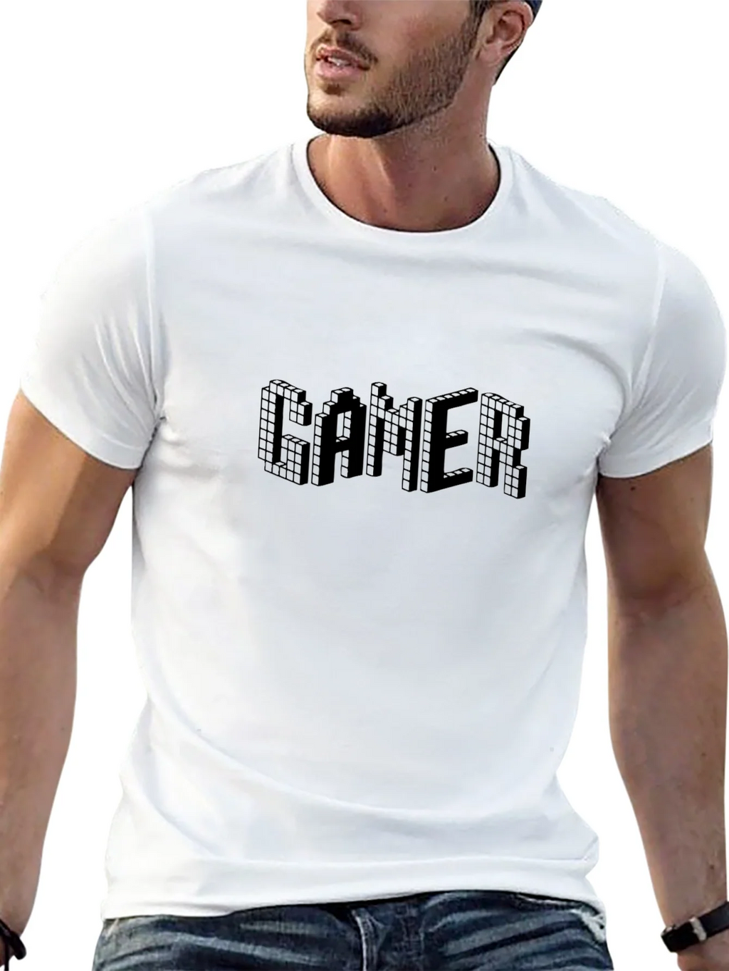 Pixel Gamer Graphic Tee - Black Short Sleeve product image 12