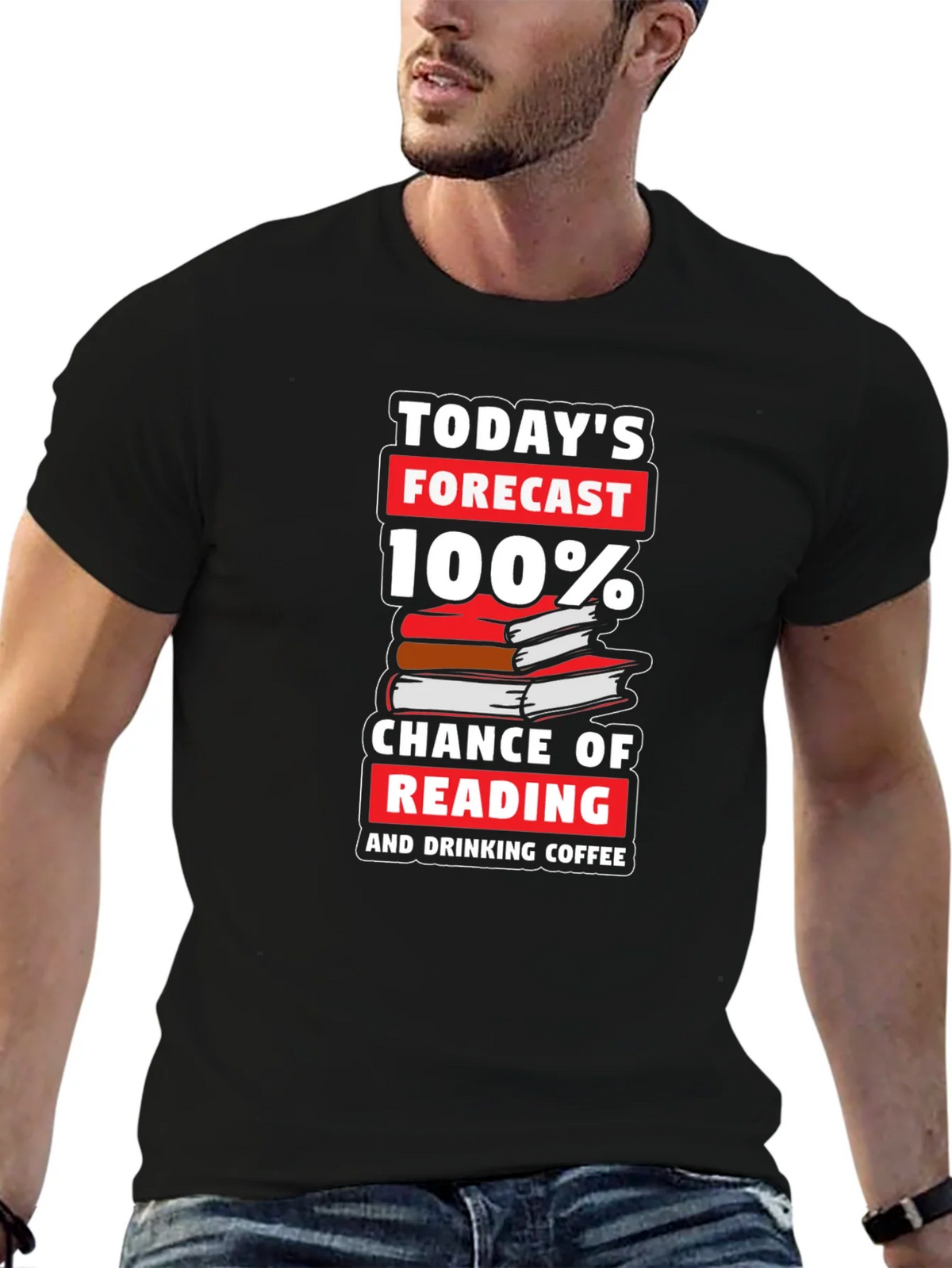Reading & Coffee Forecast T-Shirt product image 6