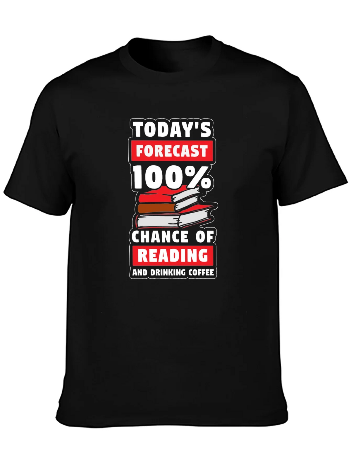 Reading & Coffee Forecast T-Shirt product image 3