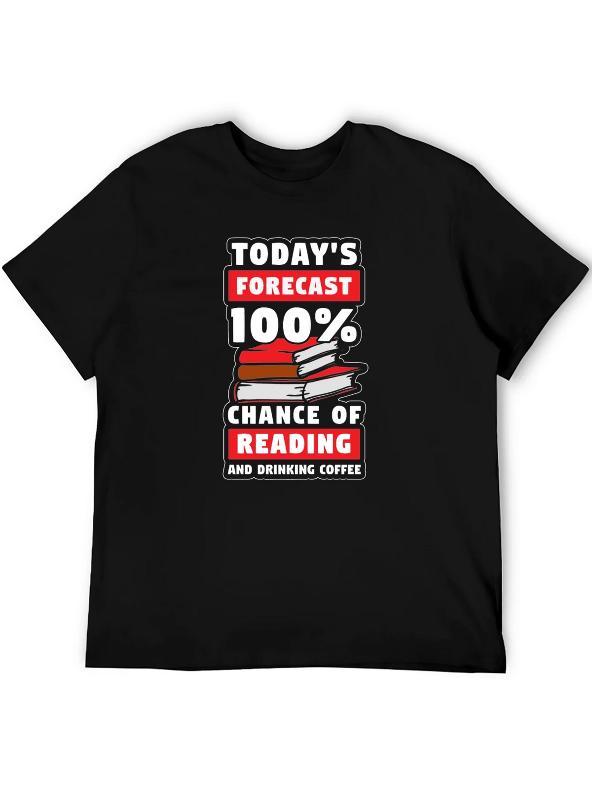 Reading & Coffee Forecast T-Shirt product image 5