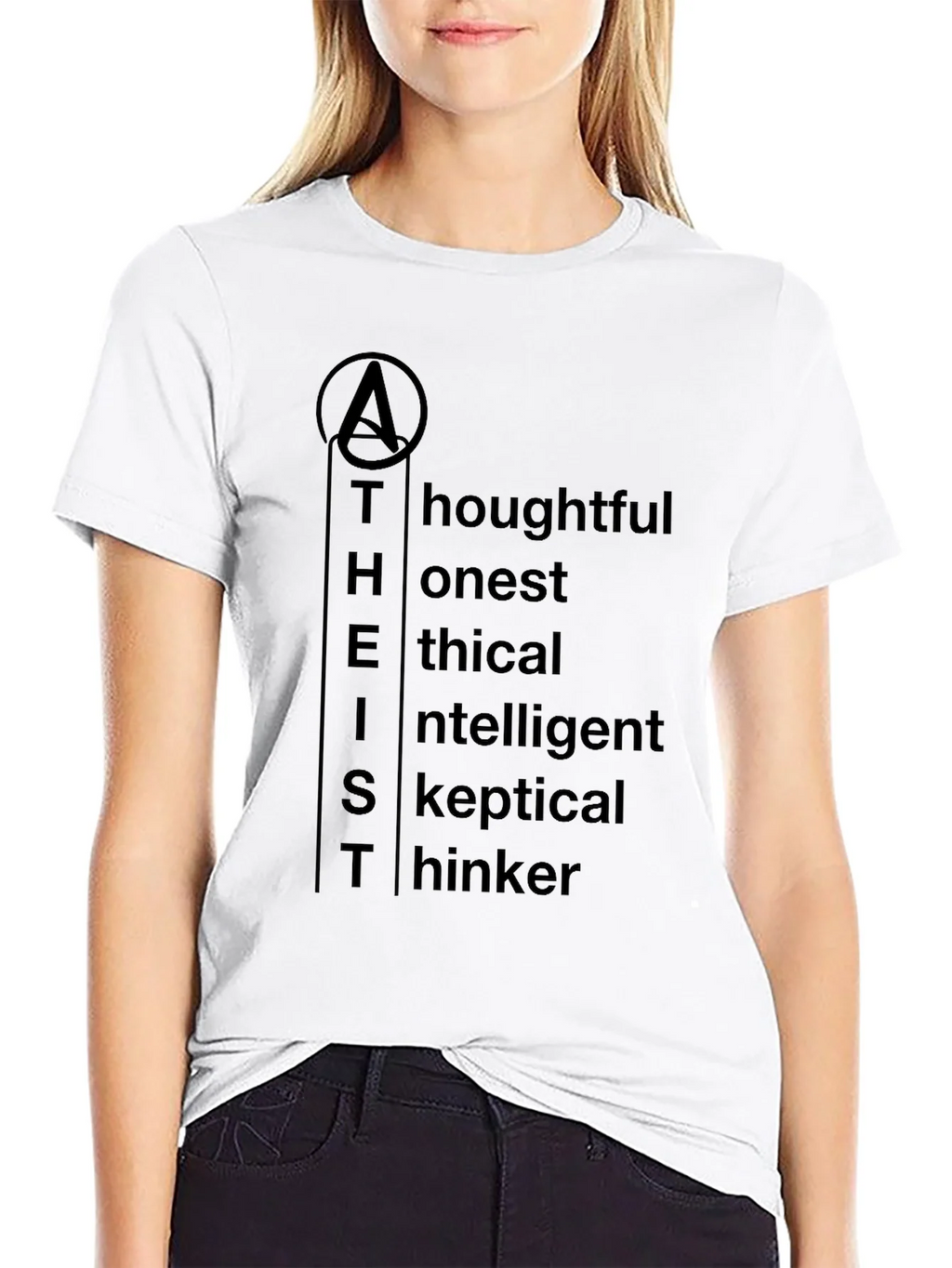Atheist Definition T-Shirt - Thoughtful Honest Ethical product image 8