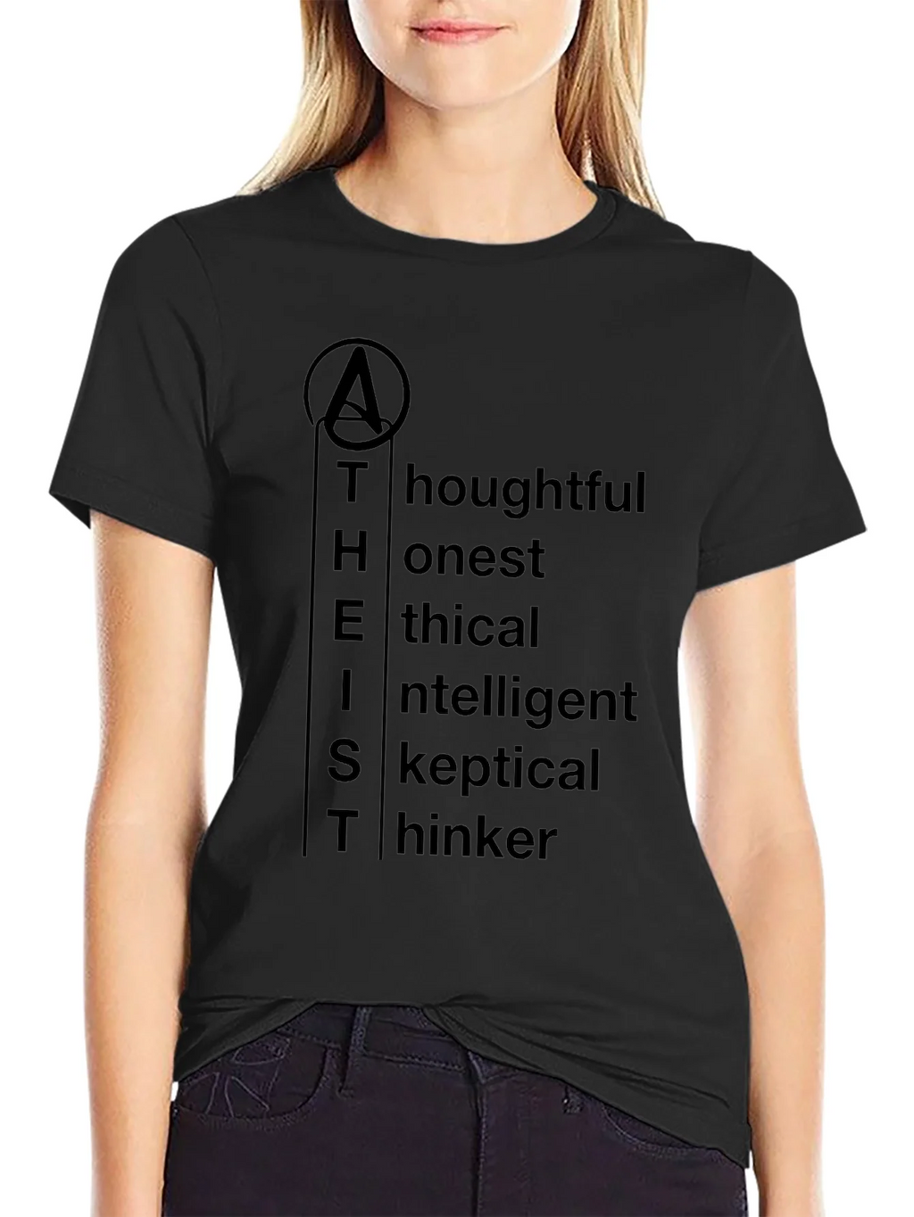Atheist Definition T-Shirt - Thoughtful Honest Ethical product image 2