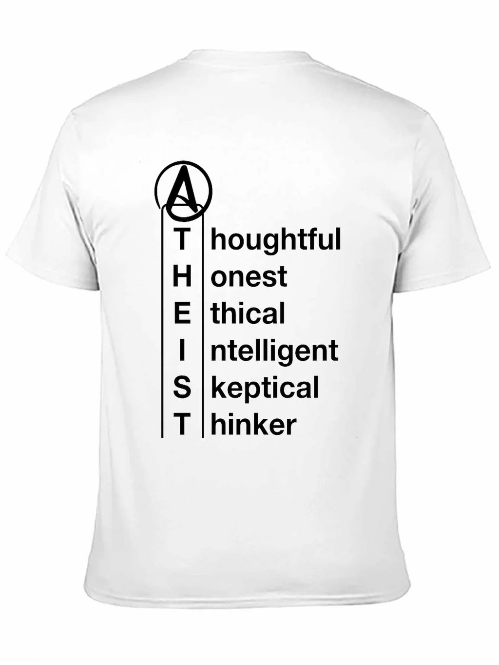 Atheist Definition T-Shirt - Thoughtful Honest Ethical product image 10