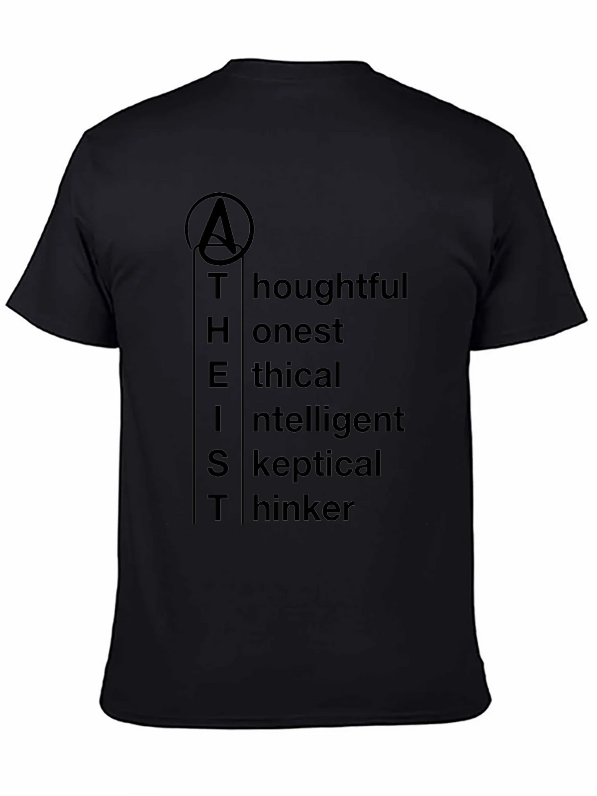 Atheist Definition T-Shirt - Thoughtful Honest Ethical product image 4