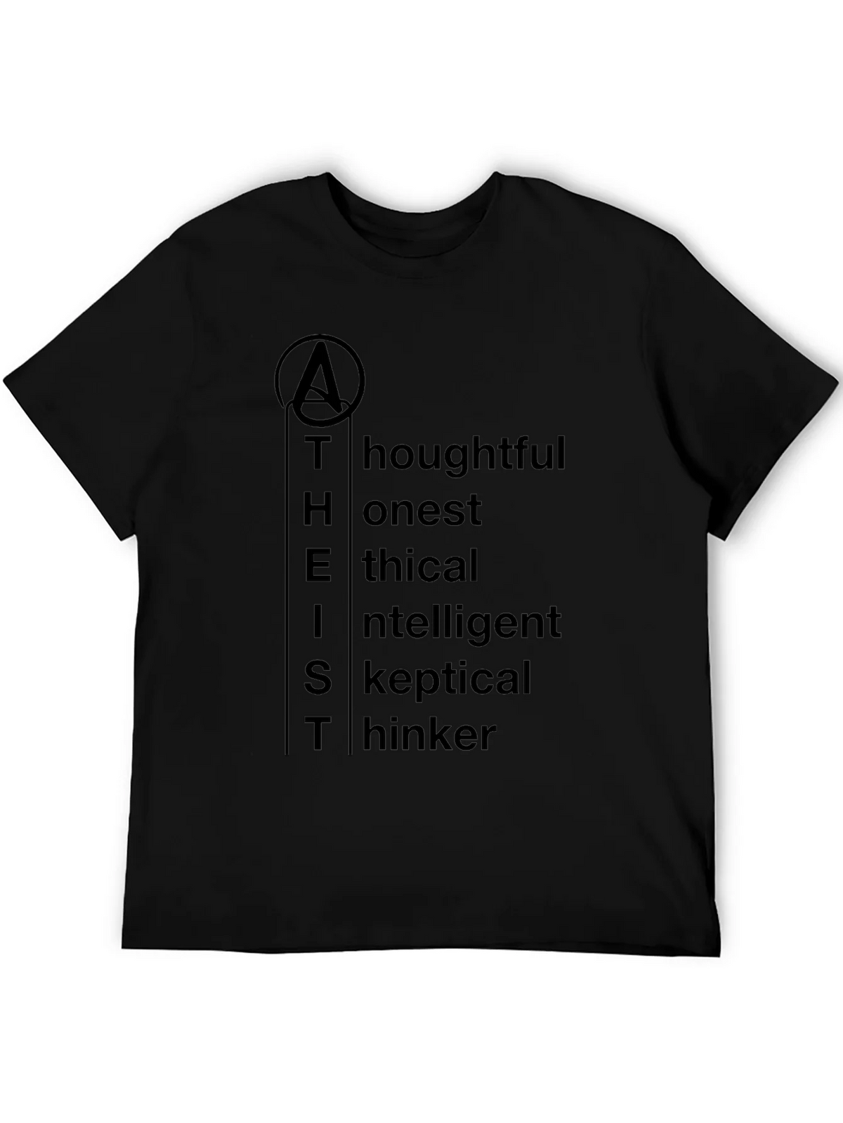 Atheist Definition T-Shirt - Thoughtful Honest Ethical product image 5