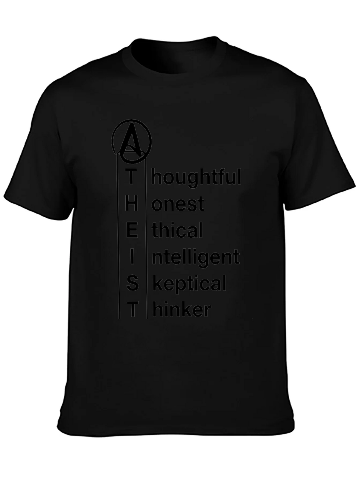 Atheist Definition T-Shirt - Thoughtful Honest Ethical product image 3