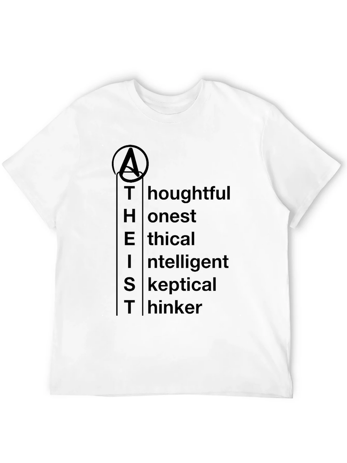 Atheist Definition T-Shirt - Thoughtful Honest Ethical product image 11
