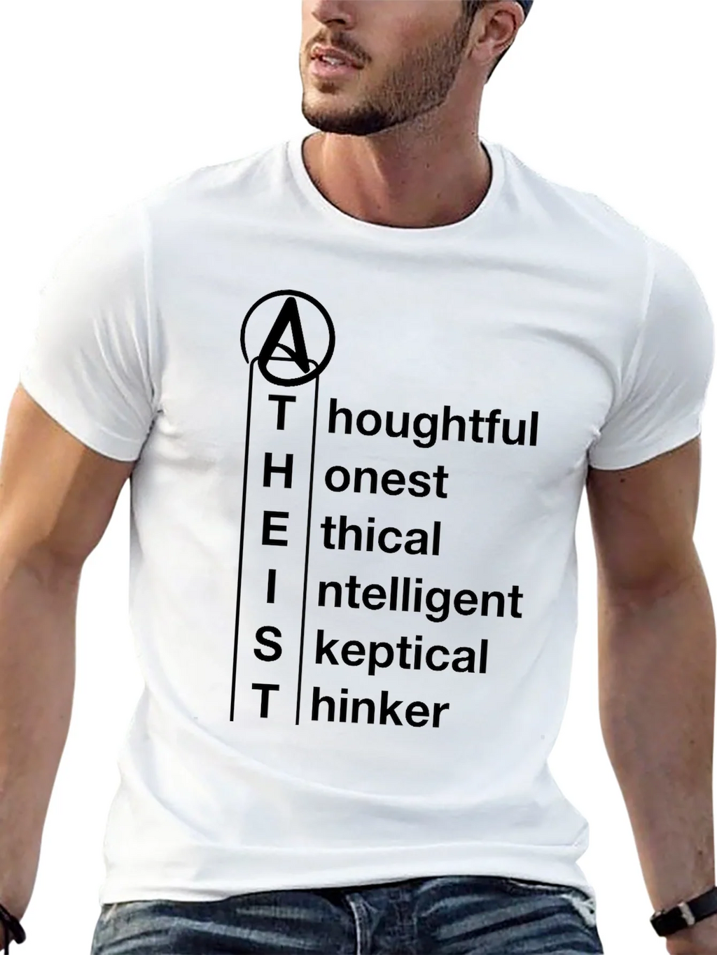 Atheist Definition T-Shirt - Thoughtful Honest Ethical product image 12