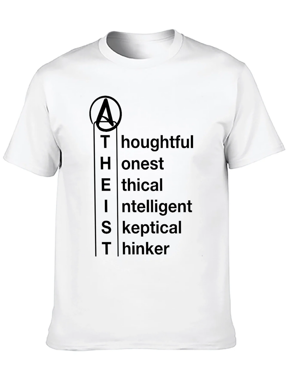 Atheist Definition T-Shirt - Thoughtful Honest Ethical product image 9