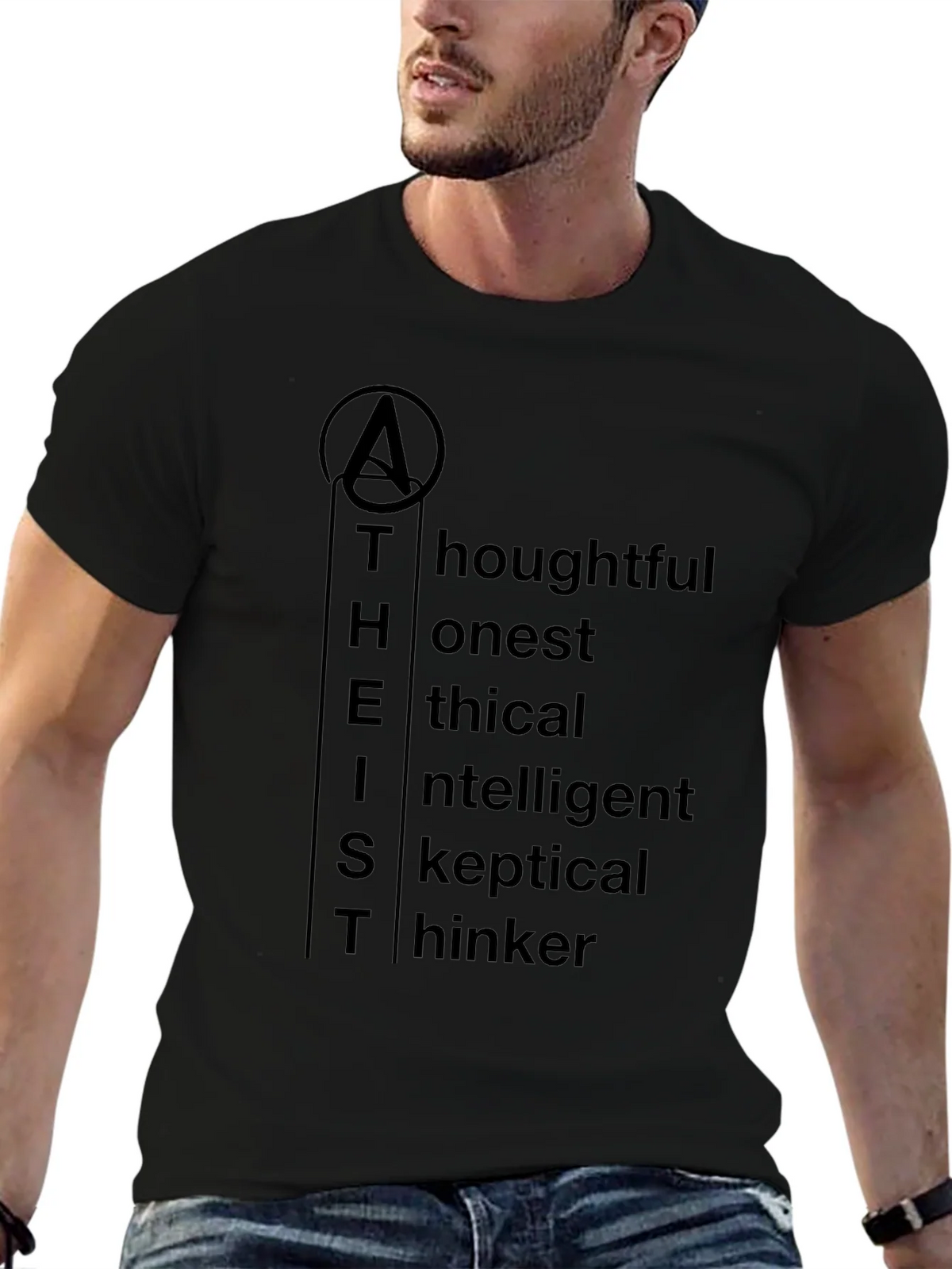 Atheist Definition T-Shirt - Thoughtful Honest Ethical product image 6