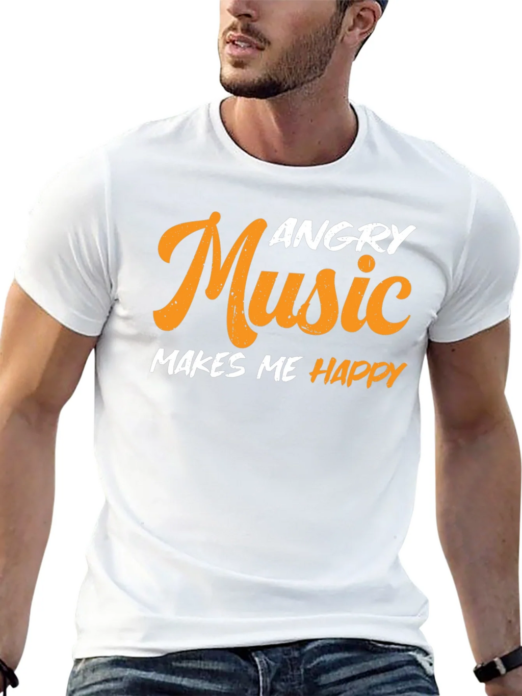 Angry Music Makes Me Happy T-Shirt product image 12