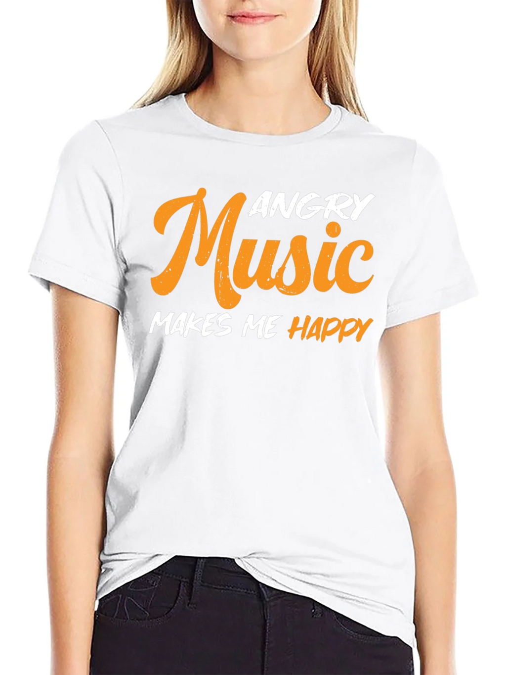 Angry Music Makes Me Happy T-Shirt product image 8