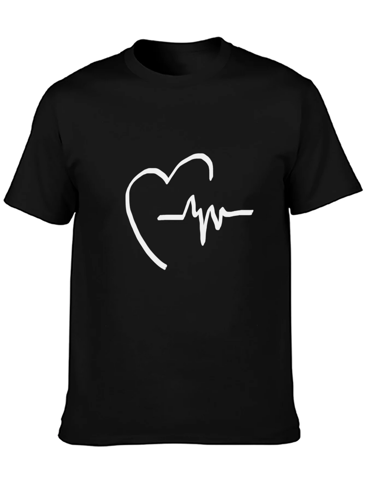 Heartbeat Graphic Tee - Stylish Black T-Shirt product image 3
