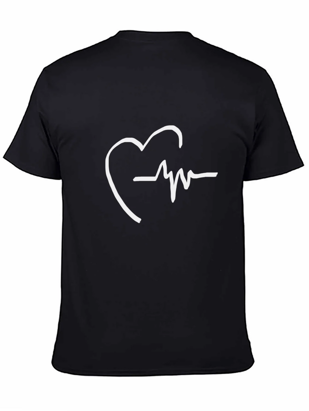 Heartbeat Graphic Tee - Stylish Black T-Shirt product image 4