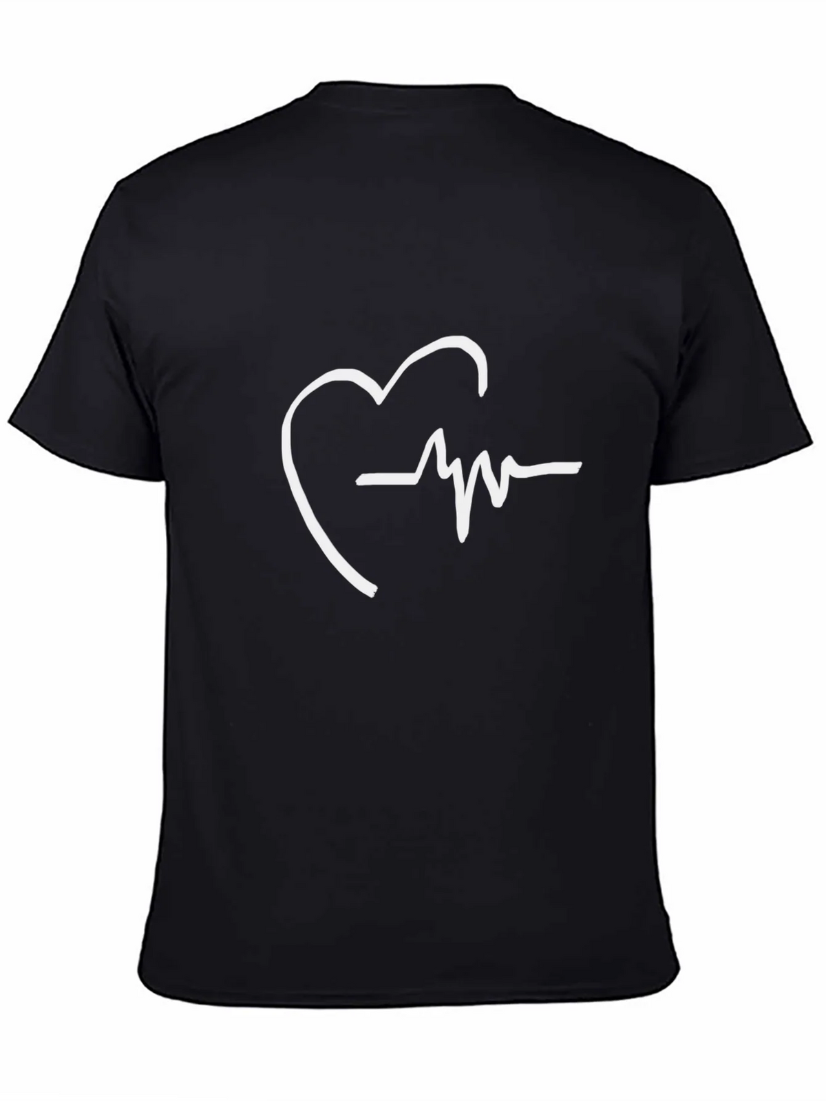 Heartbeat Graphic Tee - Stylish Black T-Shirt product image 4