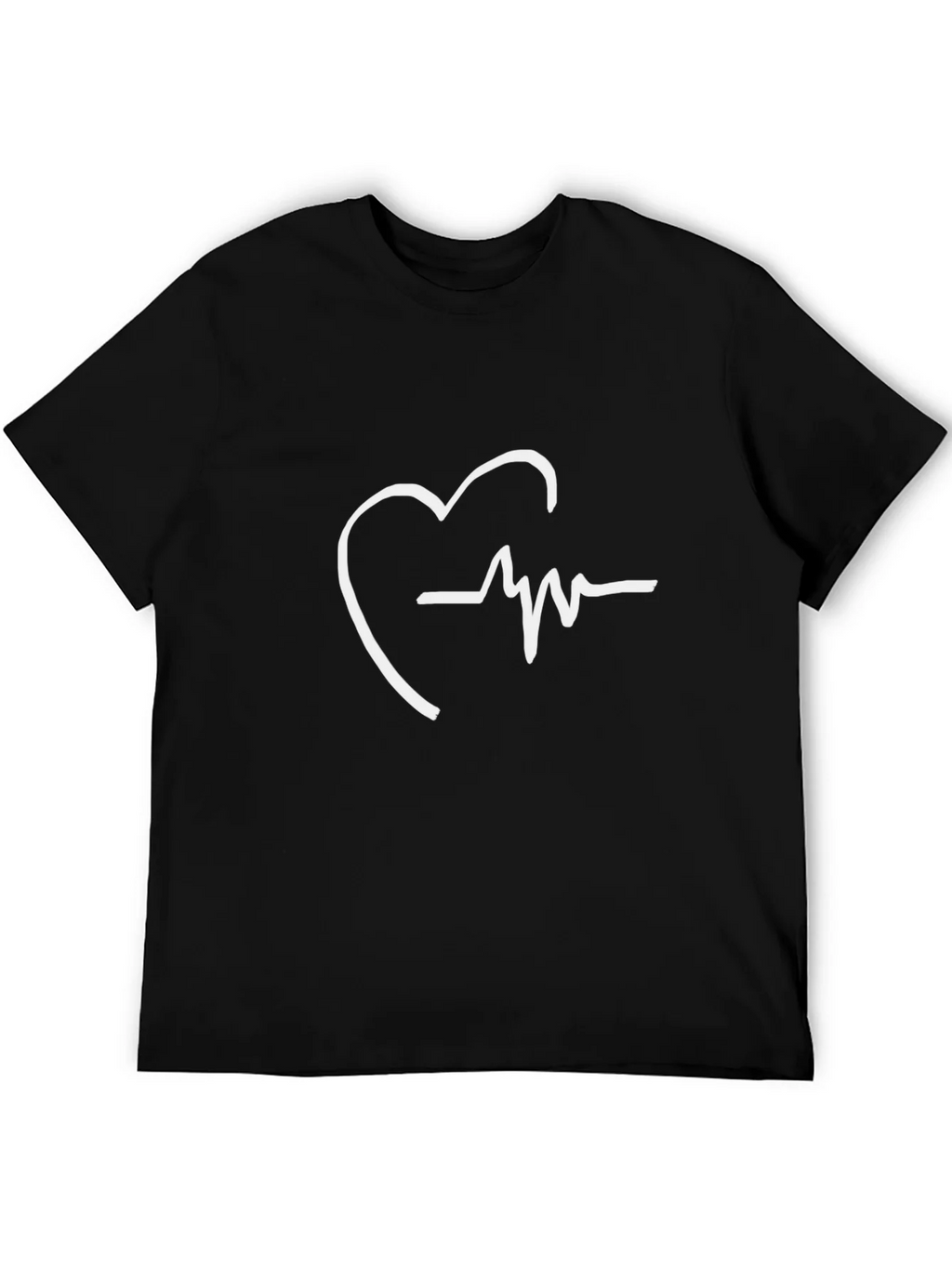 Heartbeat Graphic Tee - Stylish Black T-Shirt product image 5