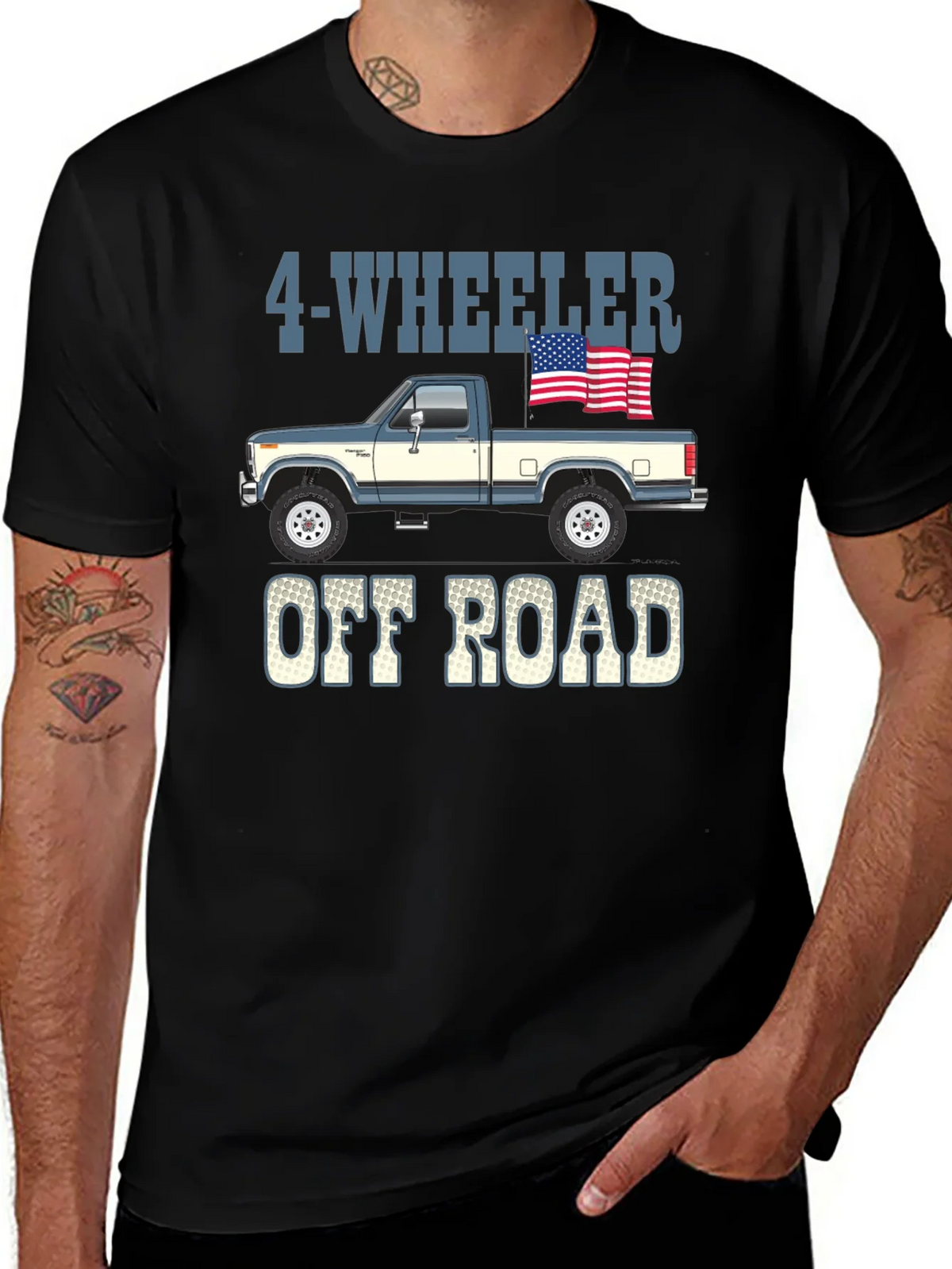4-Wheeler Off Road Truck Graphic Tee product image 1