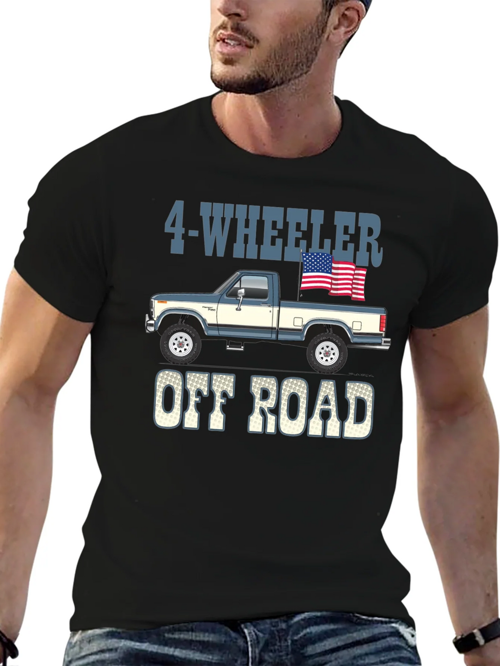 4-Wheeler Off Road Truck Graphic Tee product image 6