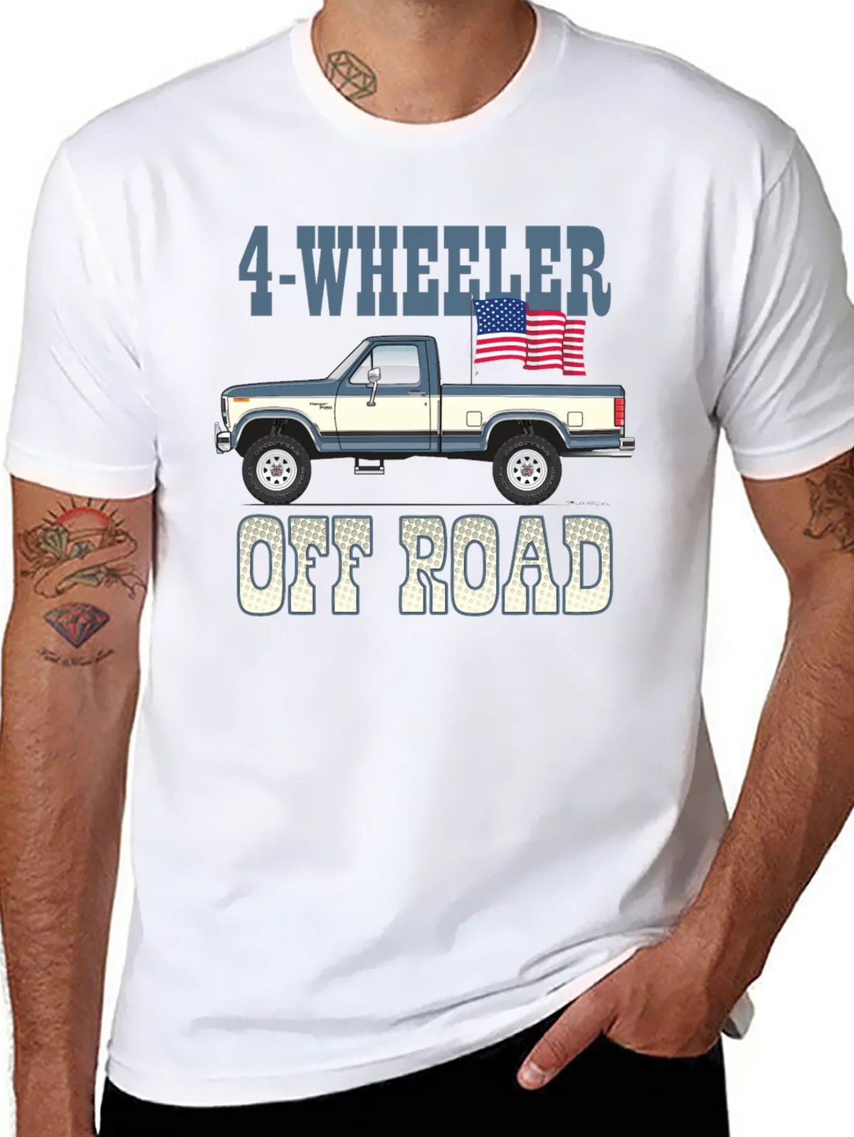 4-Wheeler Off Road Truck Graphic Tee product image 7