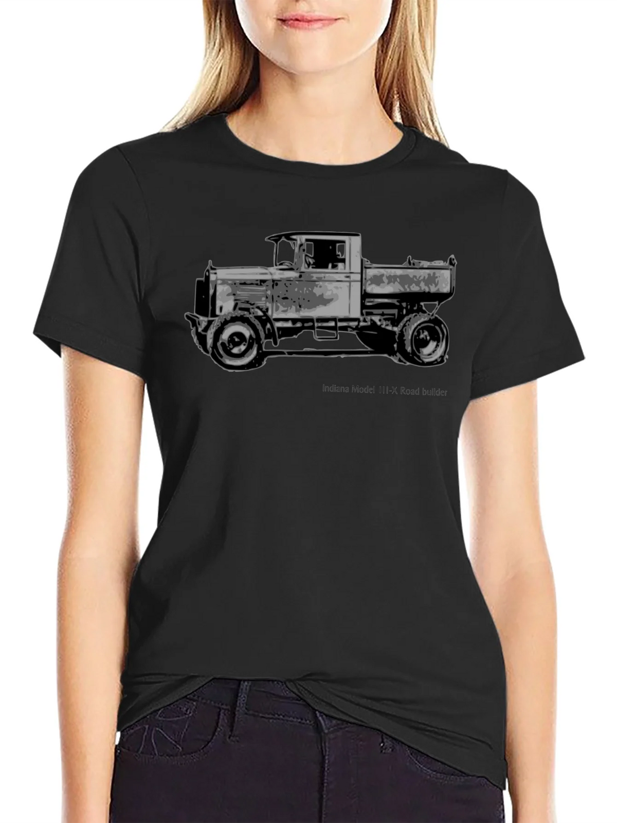 Vintage Truck Graphic Tee - Classic Black T-Shirt product image 2