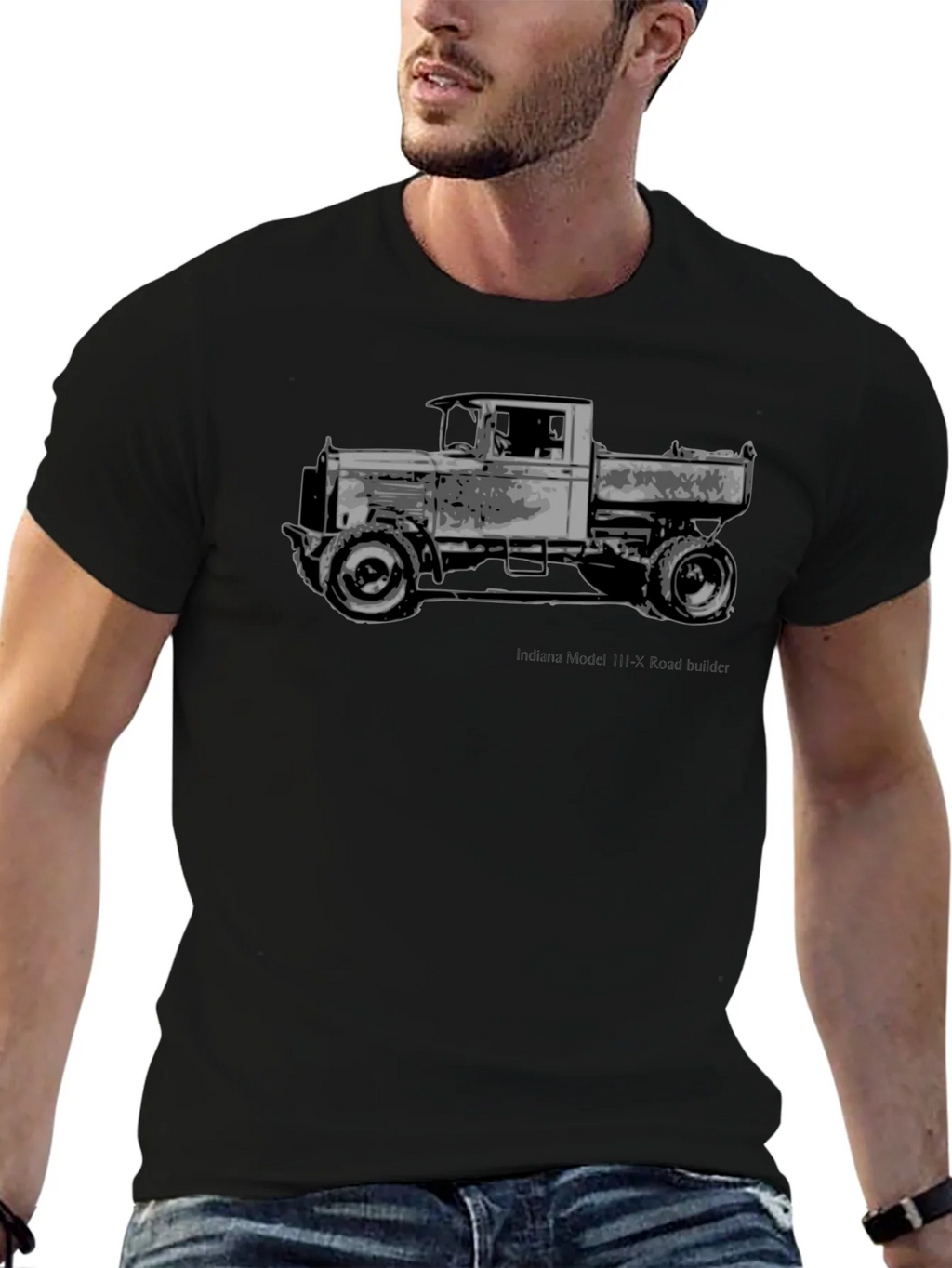 Vintage Truck Graphic Tee - Classic Black T-Shirt product image 6