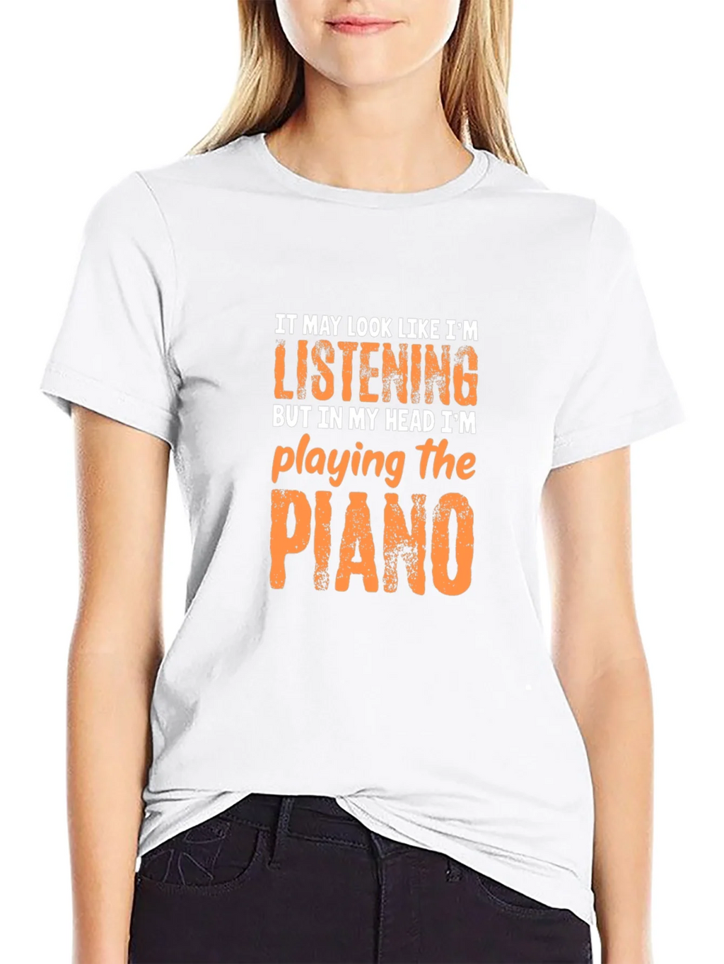 Piano Player T-Shirt - Head in the Music product image 8