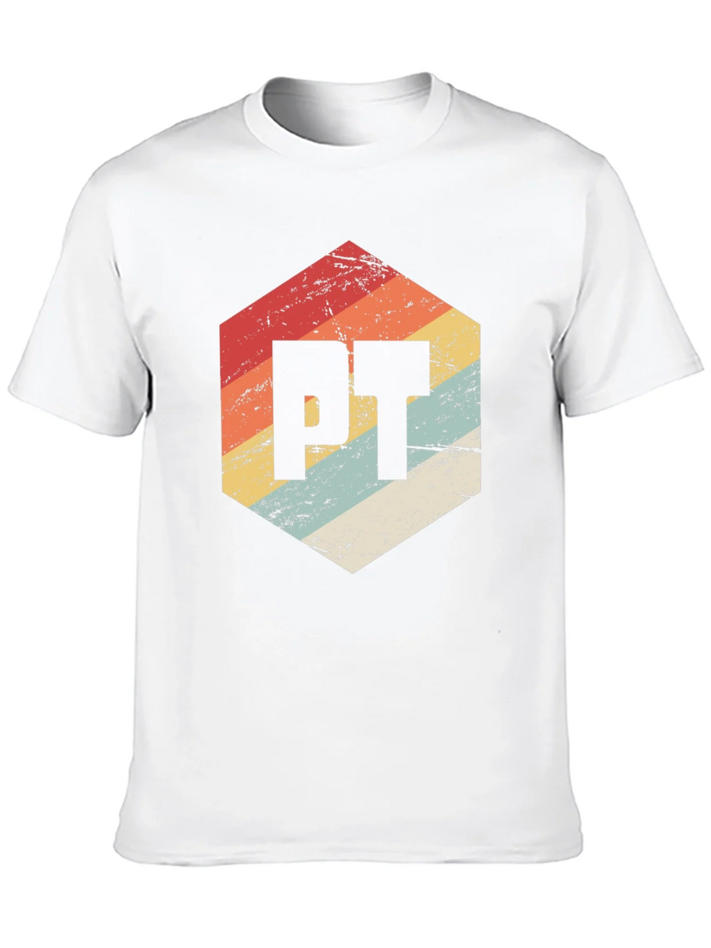 Retro PT Hexagon Black T-Shirt product image 9