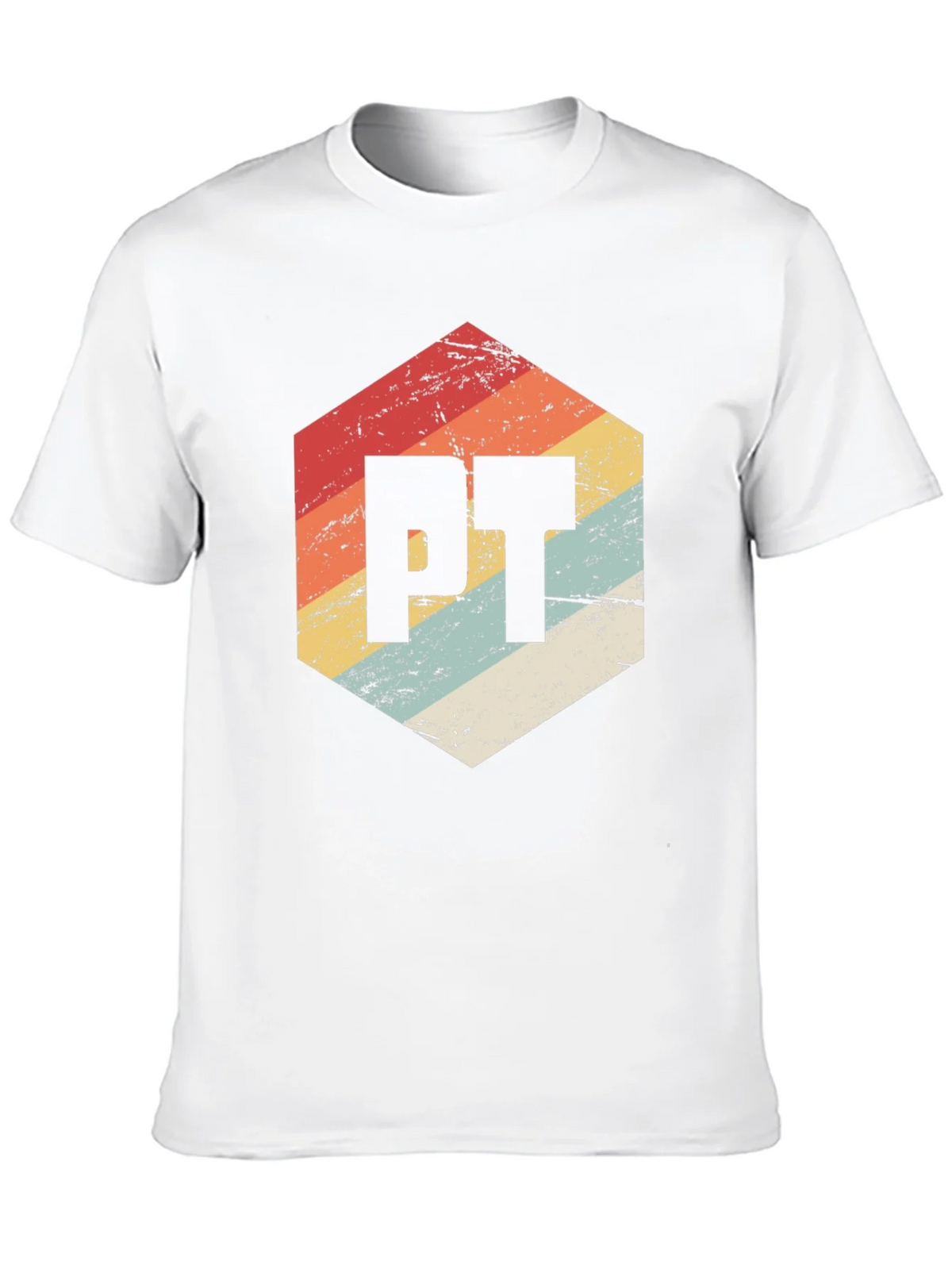 Retro PT Hexagon Black T-Shirt product image 9