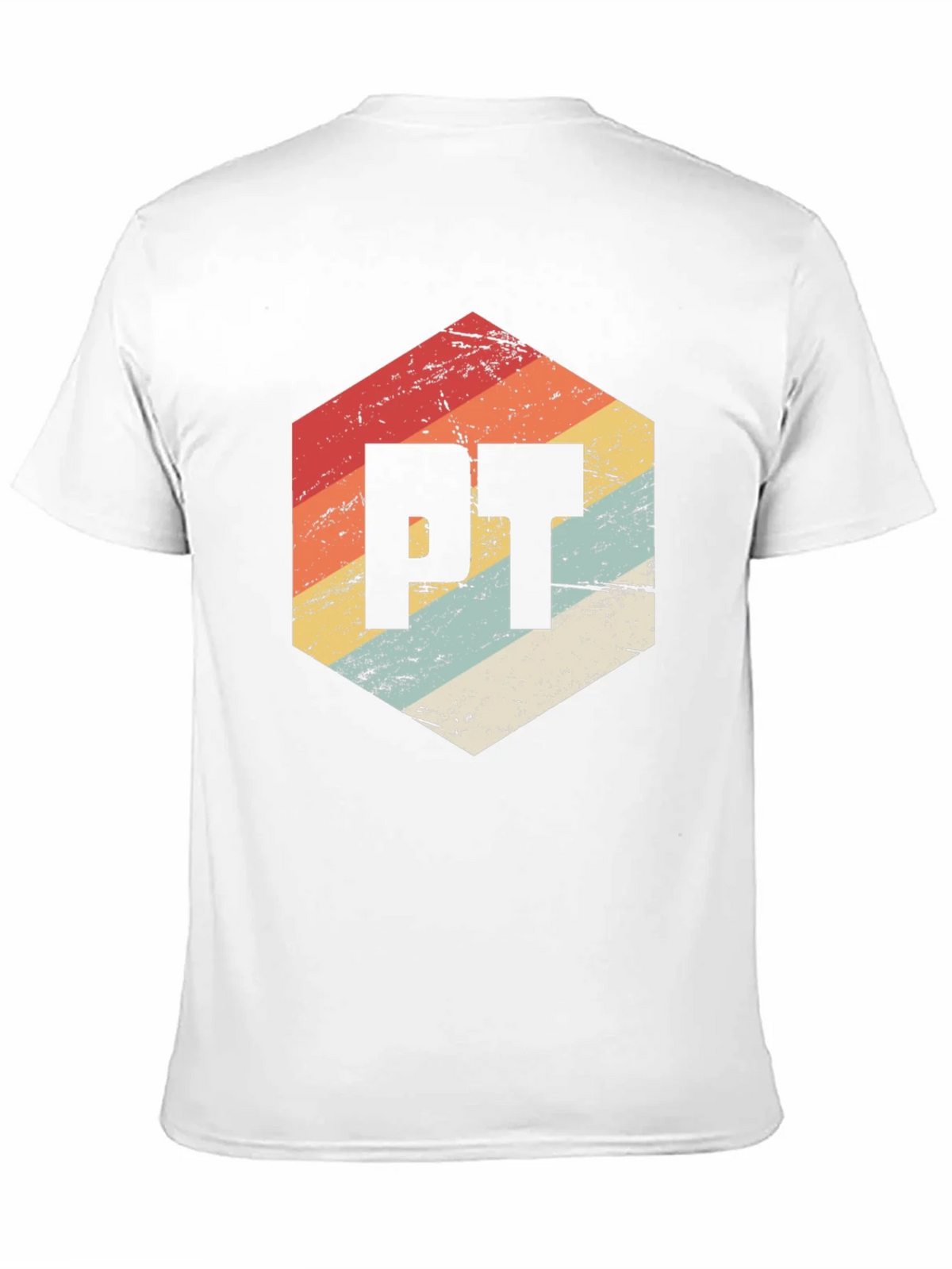 Retro PT Hexagon Black T-Shirt product image 10
