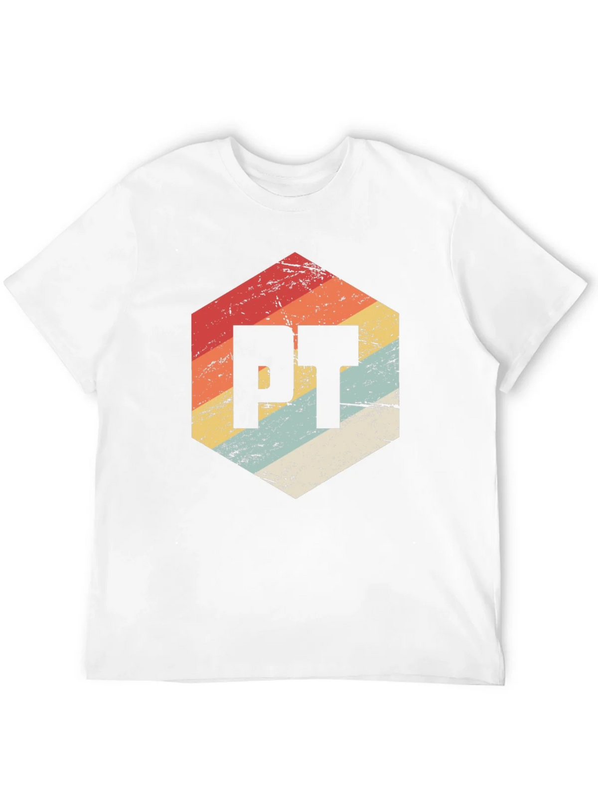 Retro PT Hexagon Black T-Shirt product image 11