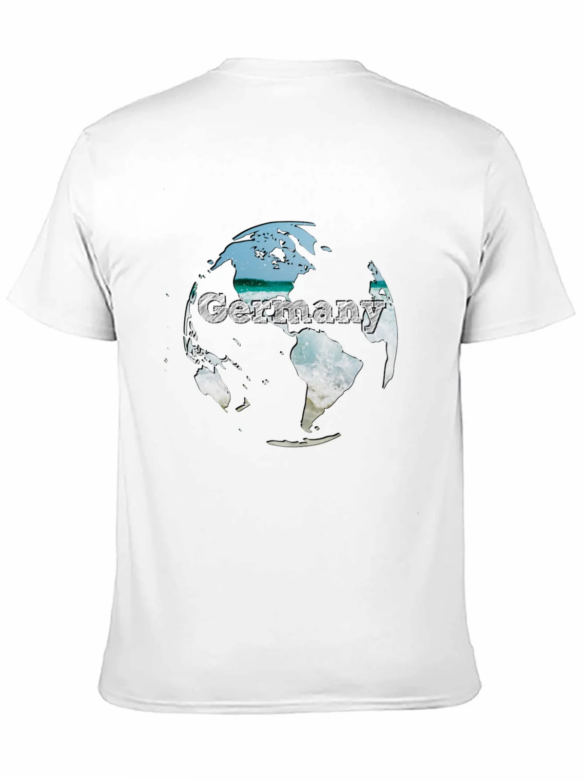 Germany Globe Graphic Tee - Black Crew Neck T-Shirt product image 10