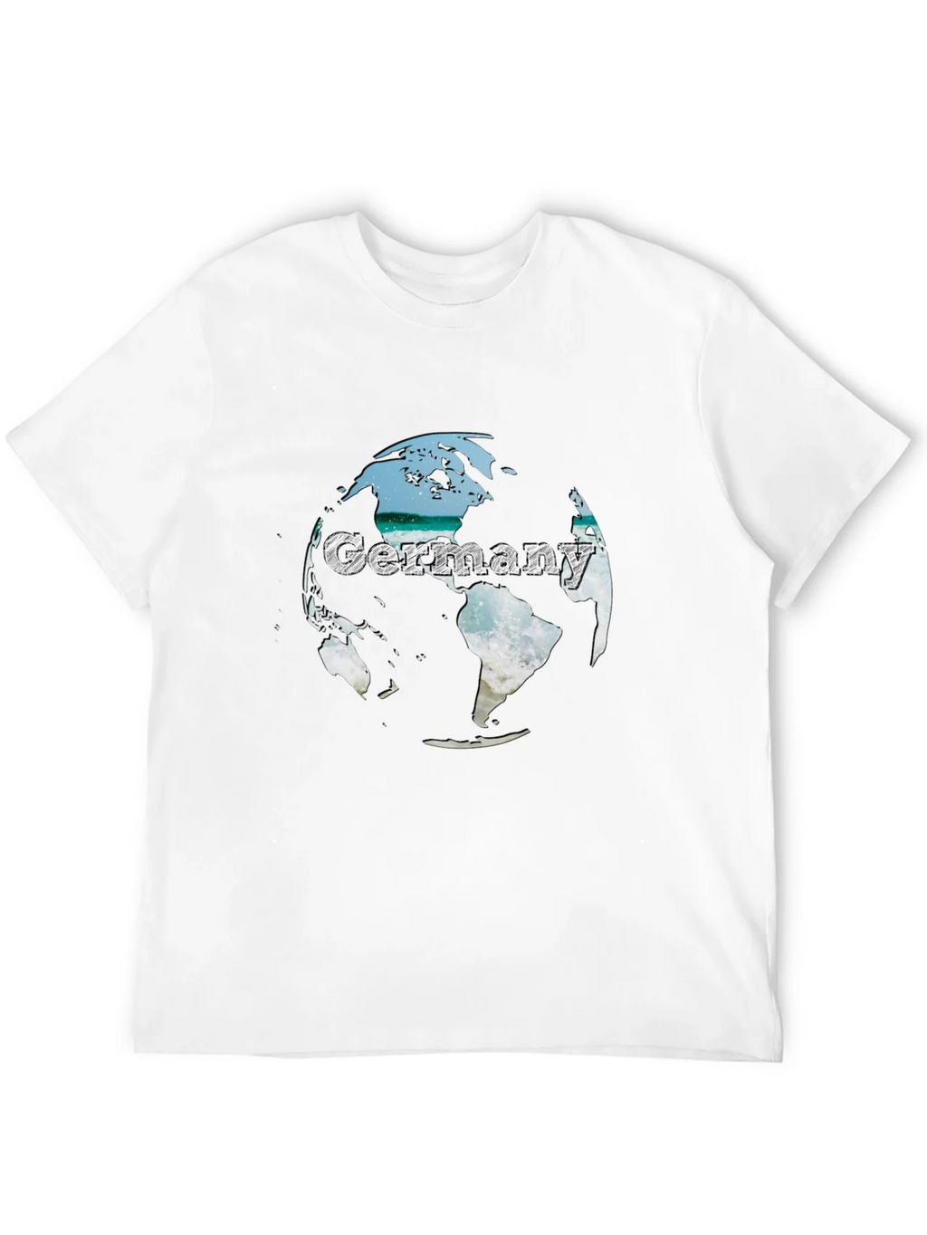 Germany Globe Graphic Tee - Black Crew Neck T-Shirt product image 11