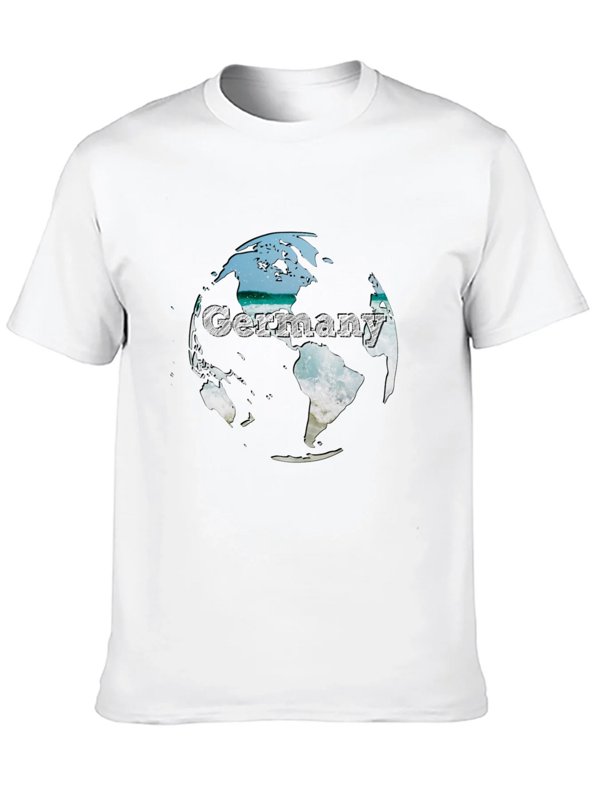 Germany Globe Graphic Tee - Black Crew Neck T-Shirt product image 9