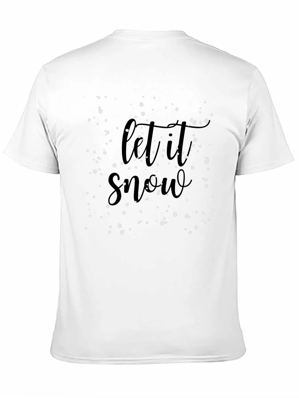 Let It Snow Black Graphic Tee product image 10