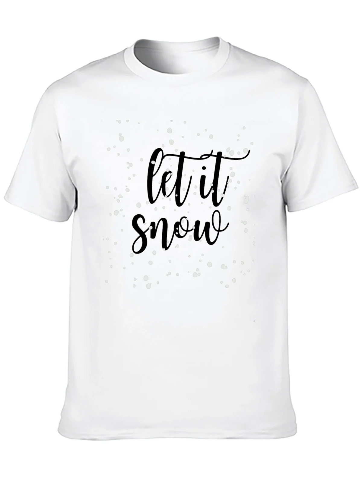 Let It Snow Black Graphic Tee product image 9