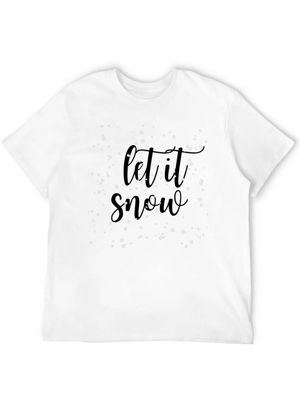 Let It Snow Black Graphic Tee product image 11