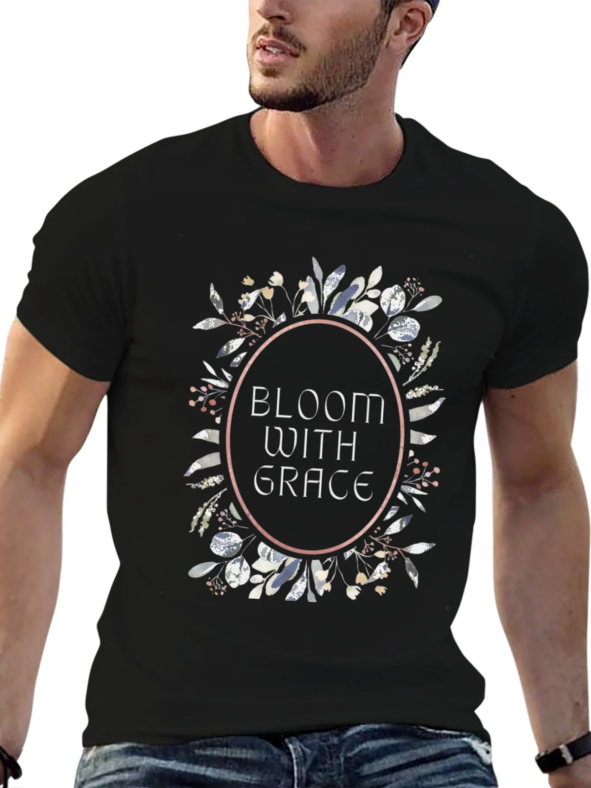 Bloom With Grace Floral Tee - Black product image 6