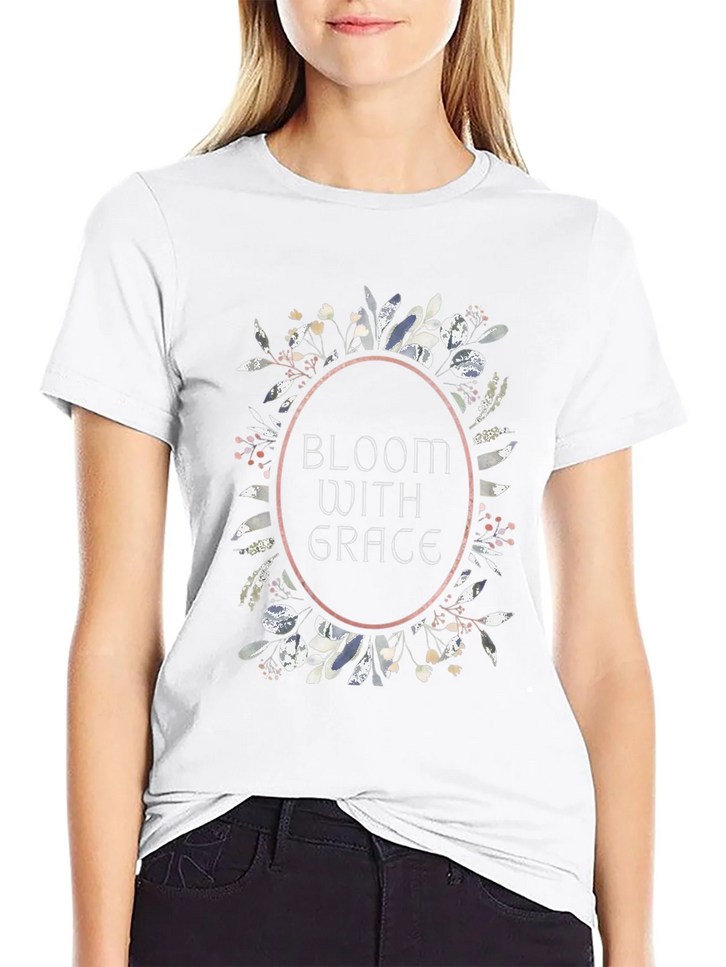 Bloom With Grace Floral Tee - Black product image 8
