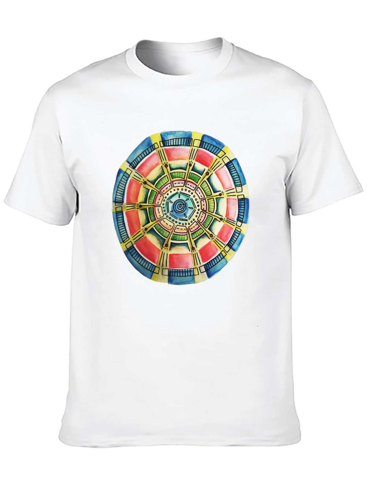 Abstract Mandala Graphic Tee - Black Cotton Comfort product image 9