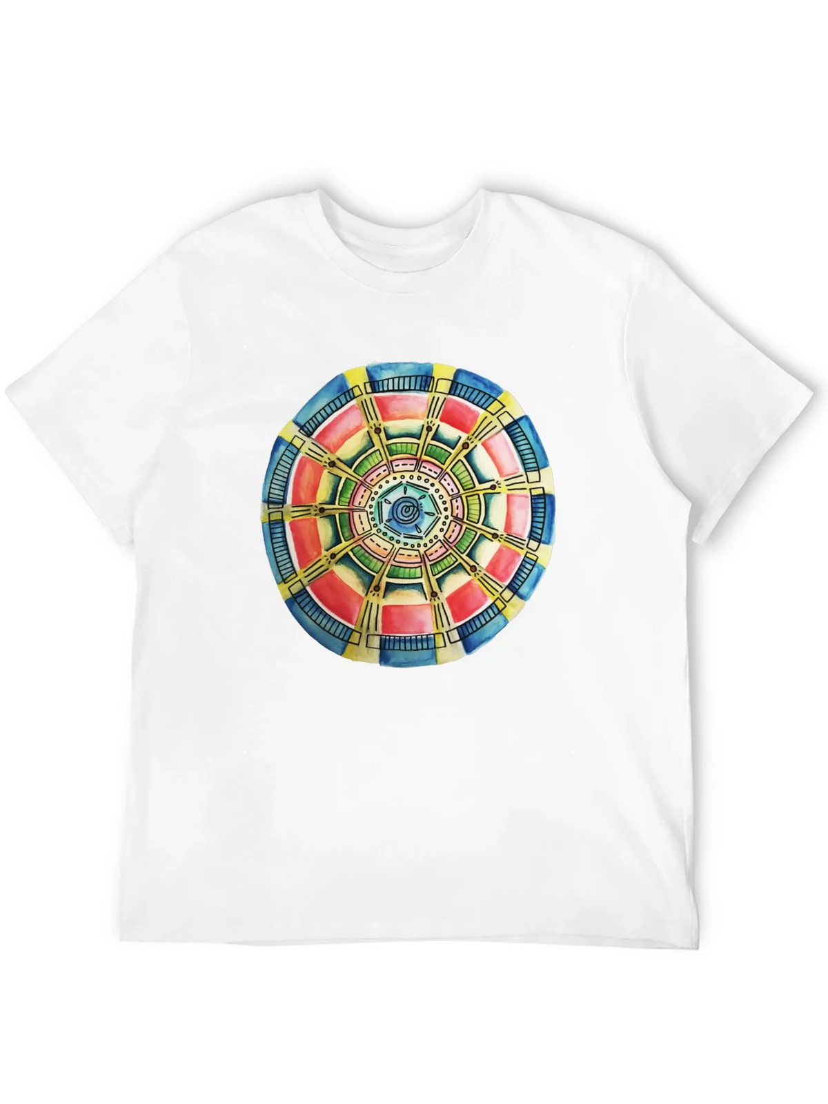 Abstract Mandala Graphic Tee - Black Cotton Comfort product image 11