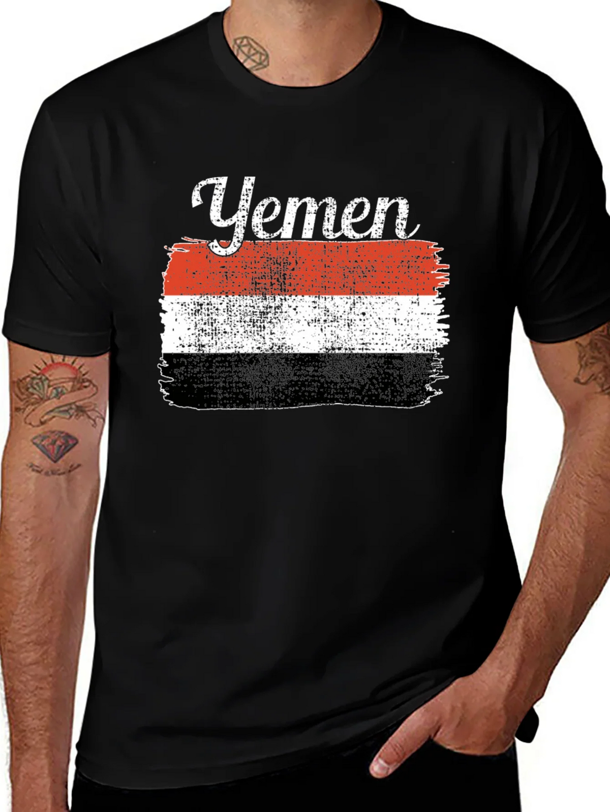 Yemen Flag Vintage T-Shirt product image 1