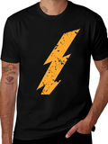 Lightning Bolt Graphic T-Shirt - Black product image 1