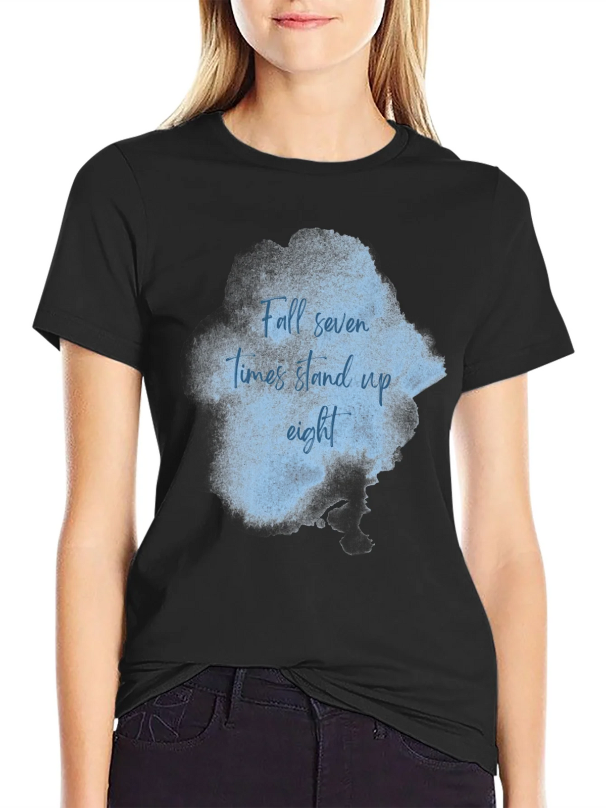 Inspirational T-Shirt: Fall Seven Stand Eight product image 2