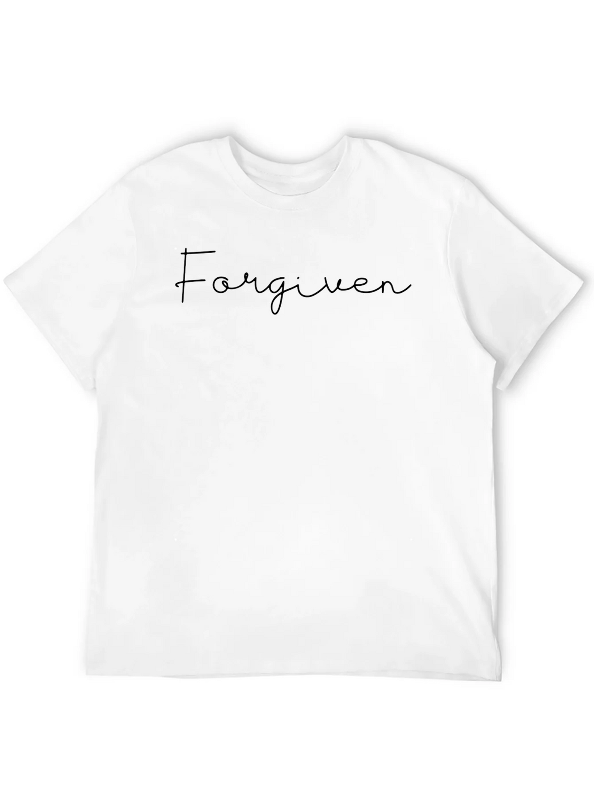 Forgiven Script Black Graphic T-Shirt product image 11